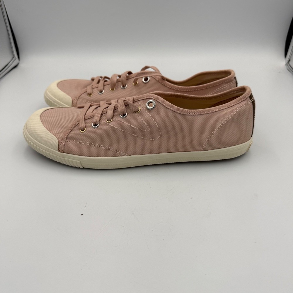 Tretorn Nylite Pink Canvas Sneakers Womens 10.5 Low Top Lace Up Shoes Preppy